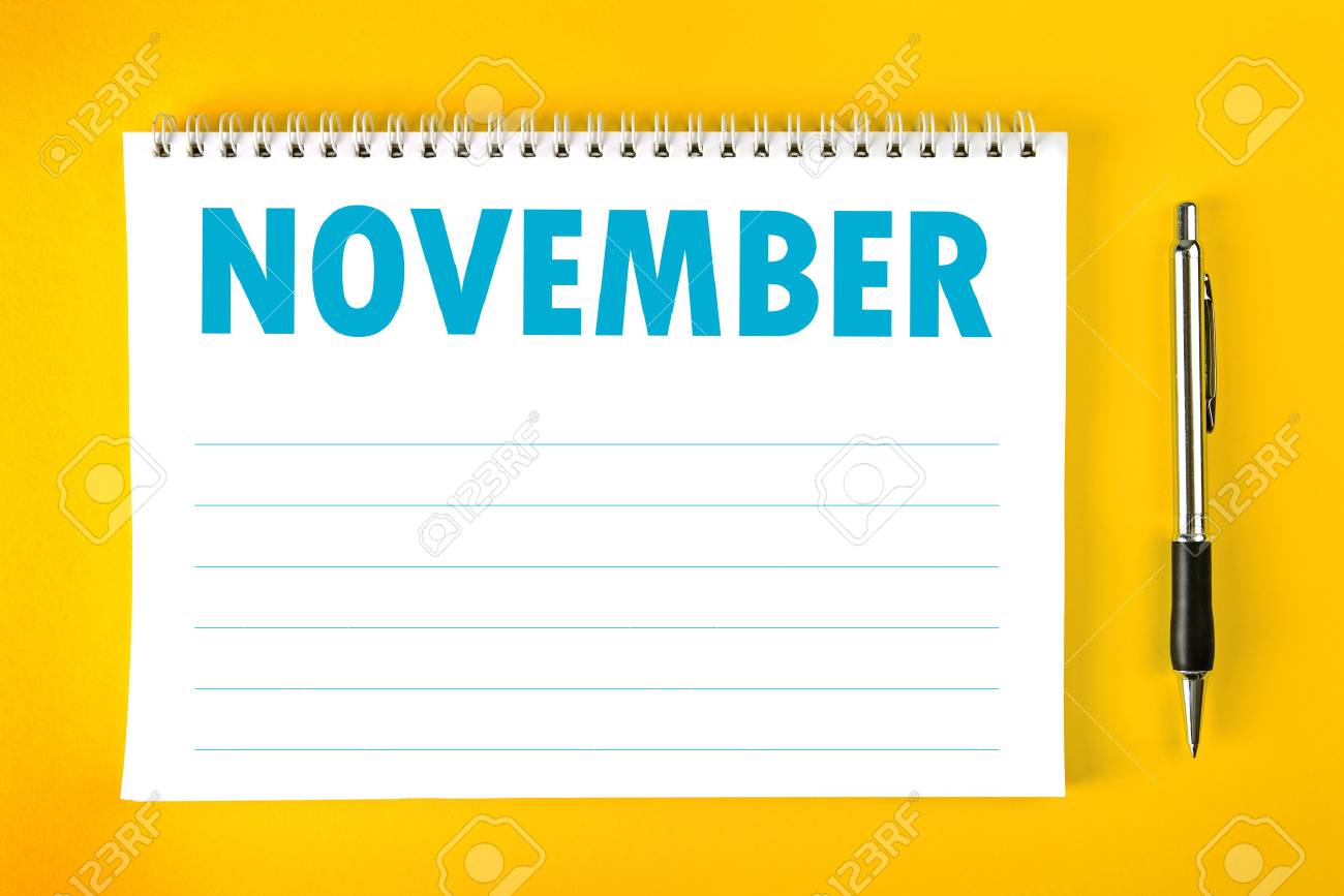 november calendar page