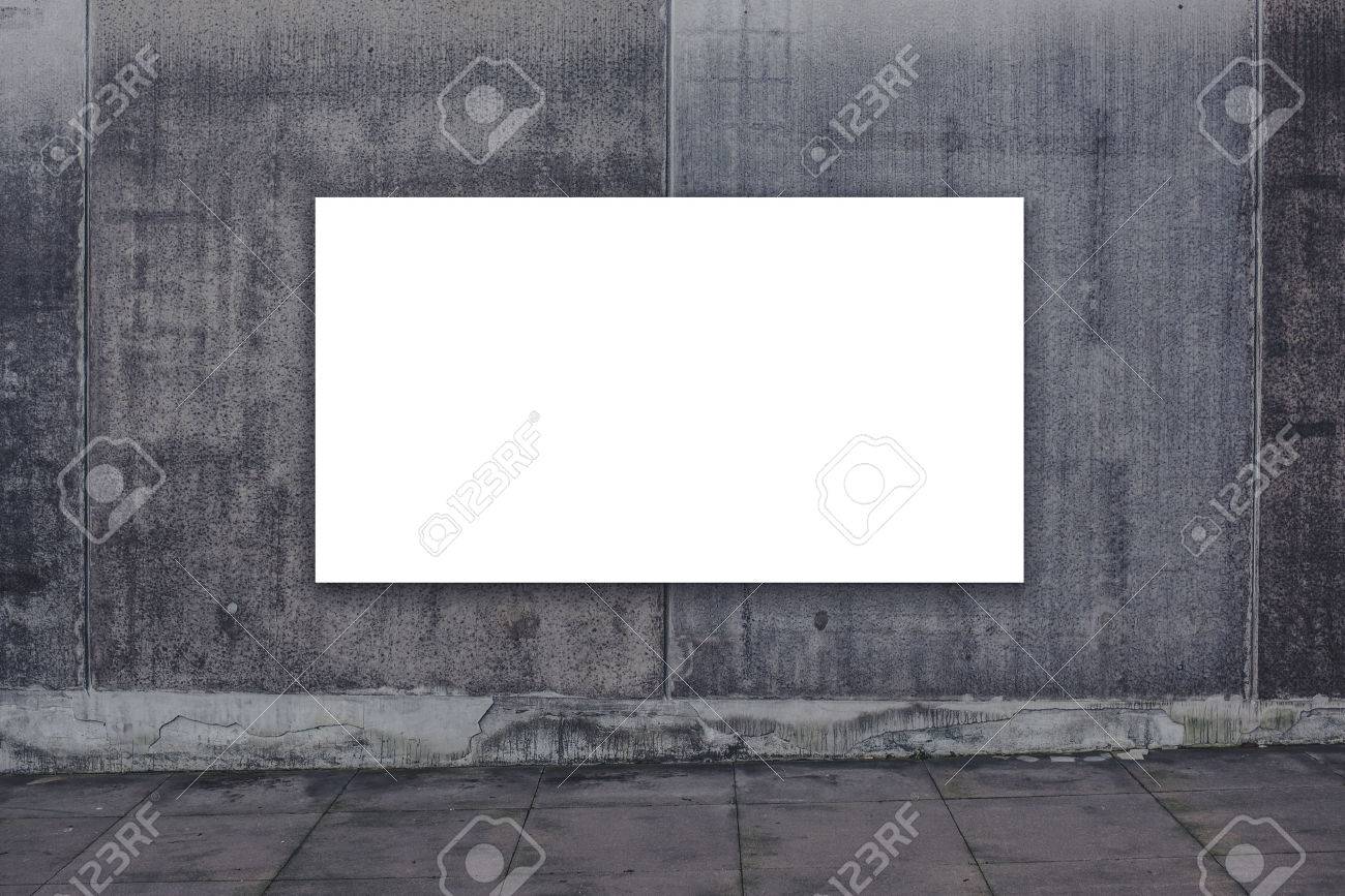 blank advertising billboard on