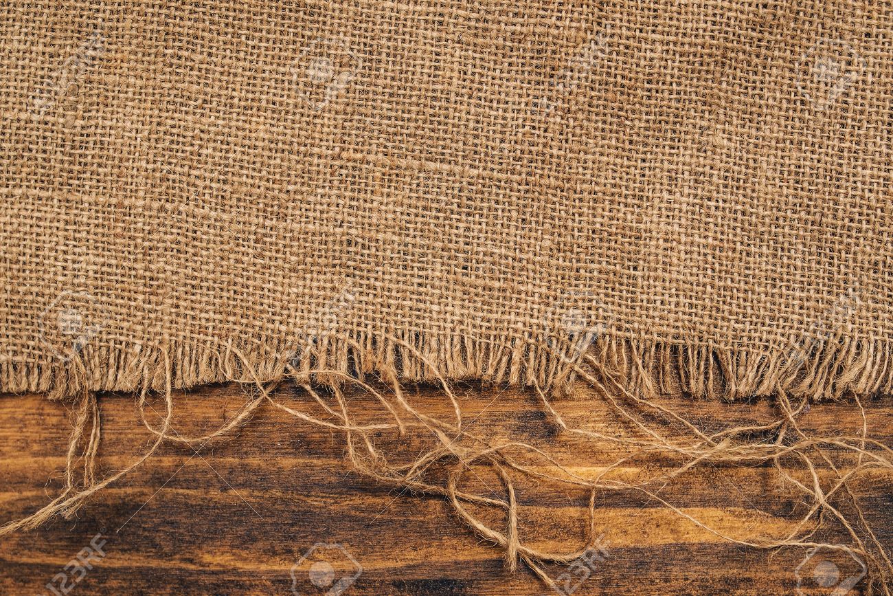 burlap hessian sacking on