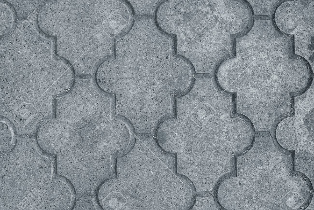 decorative concrete slabs pavers texture top view stock photo