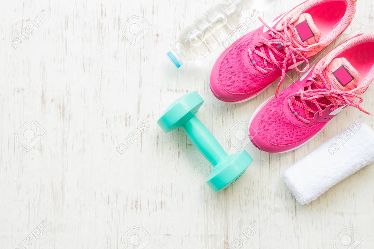 white and pink running shoes
