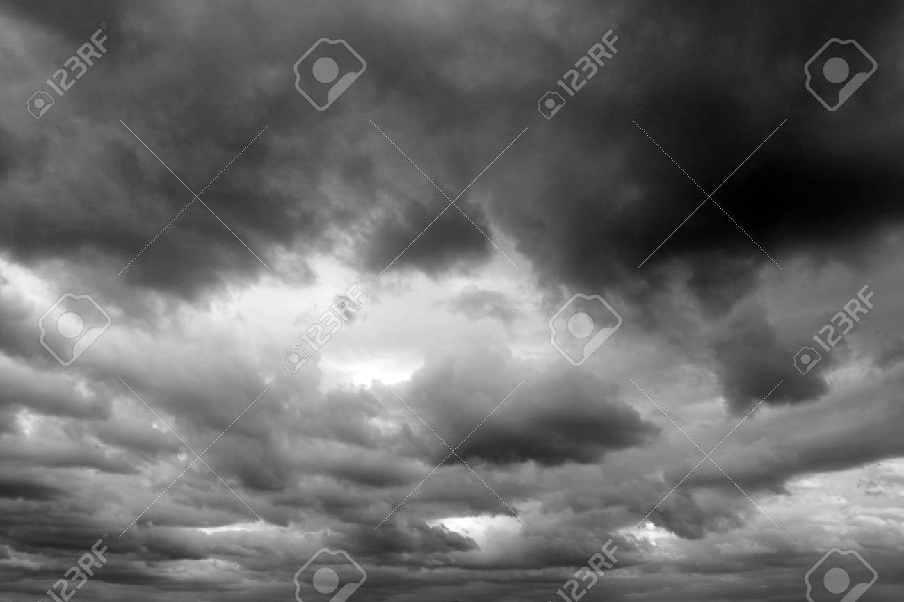 dark ominous storm clouds