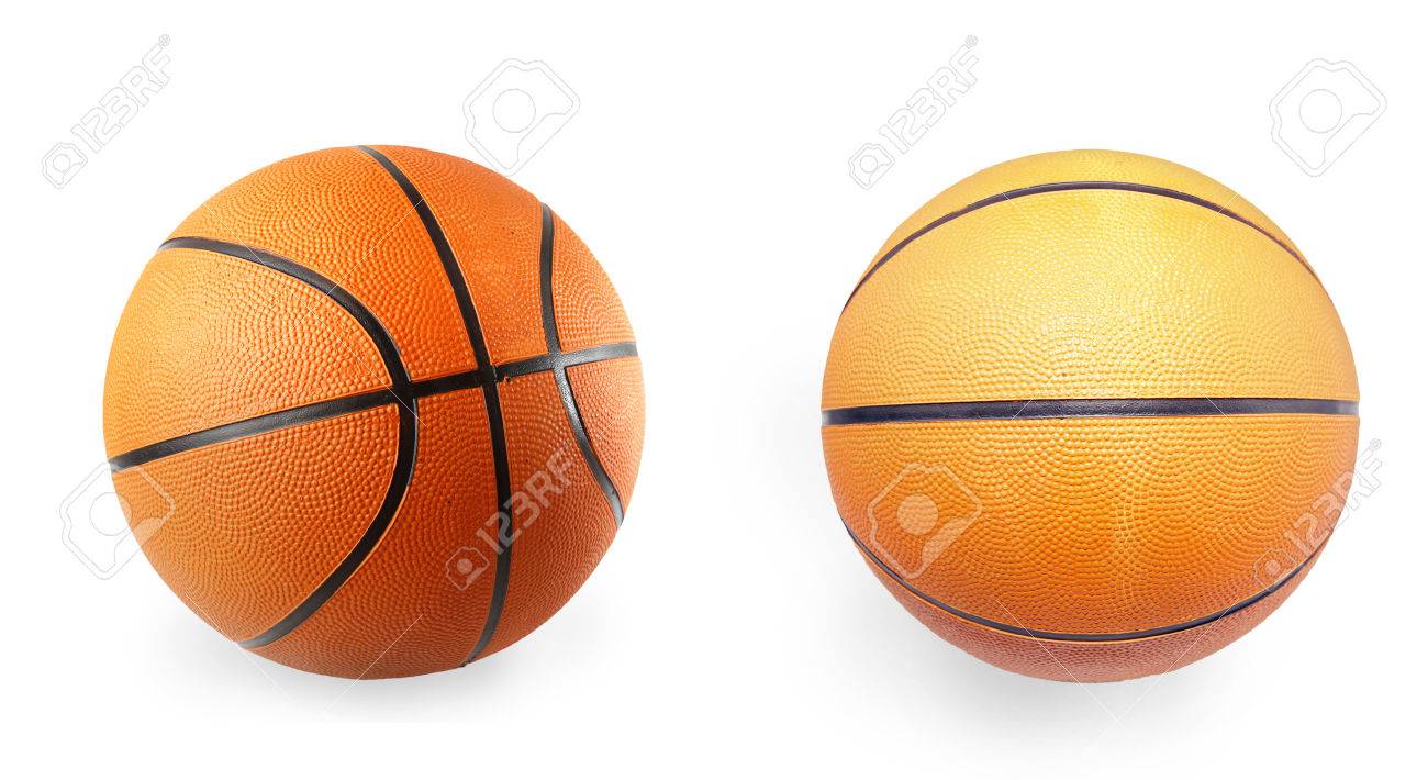 two basketballs