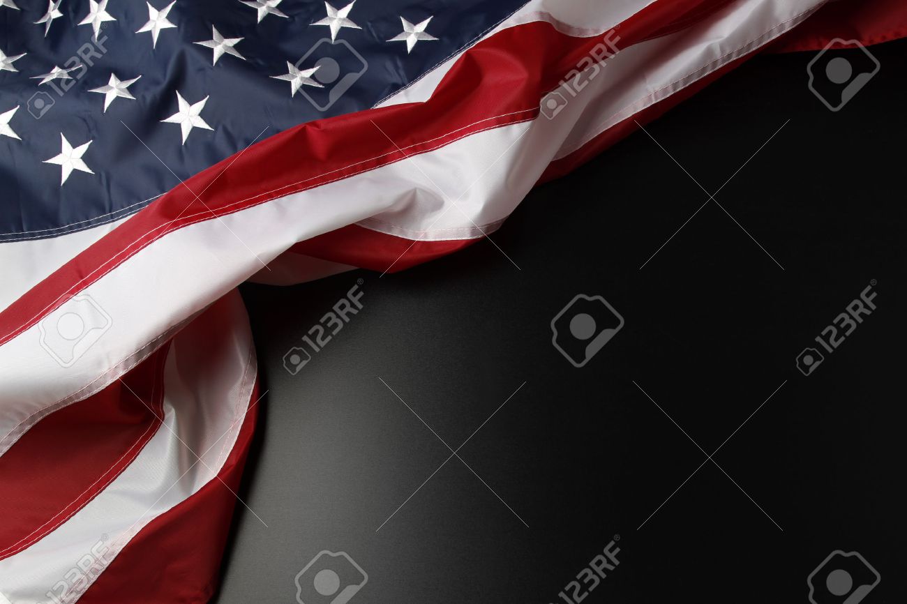 closeup of american flag on dark background stock photo picture and