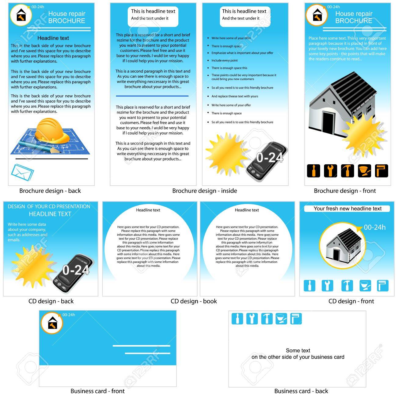 Home Repair Template Brochure Design Cd Cover Design And Business
