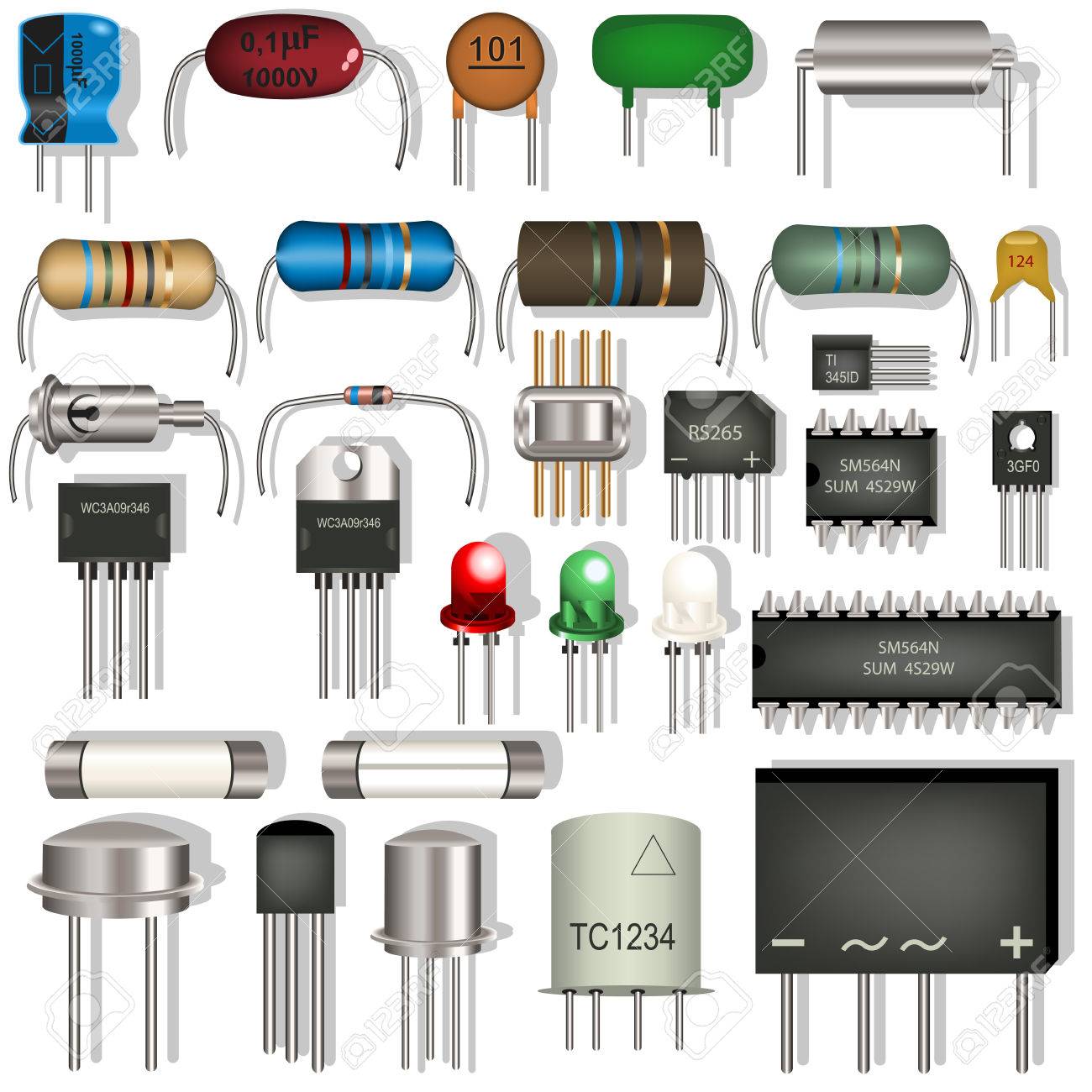 電子部品のイラスト素材・ベクター Image 22779897