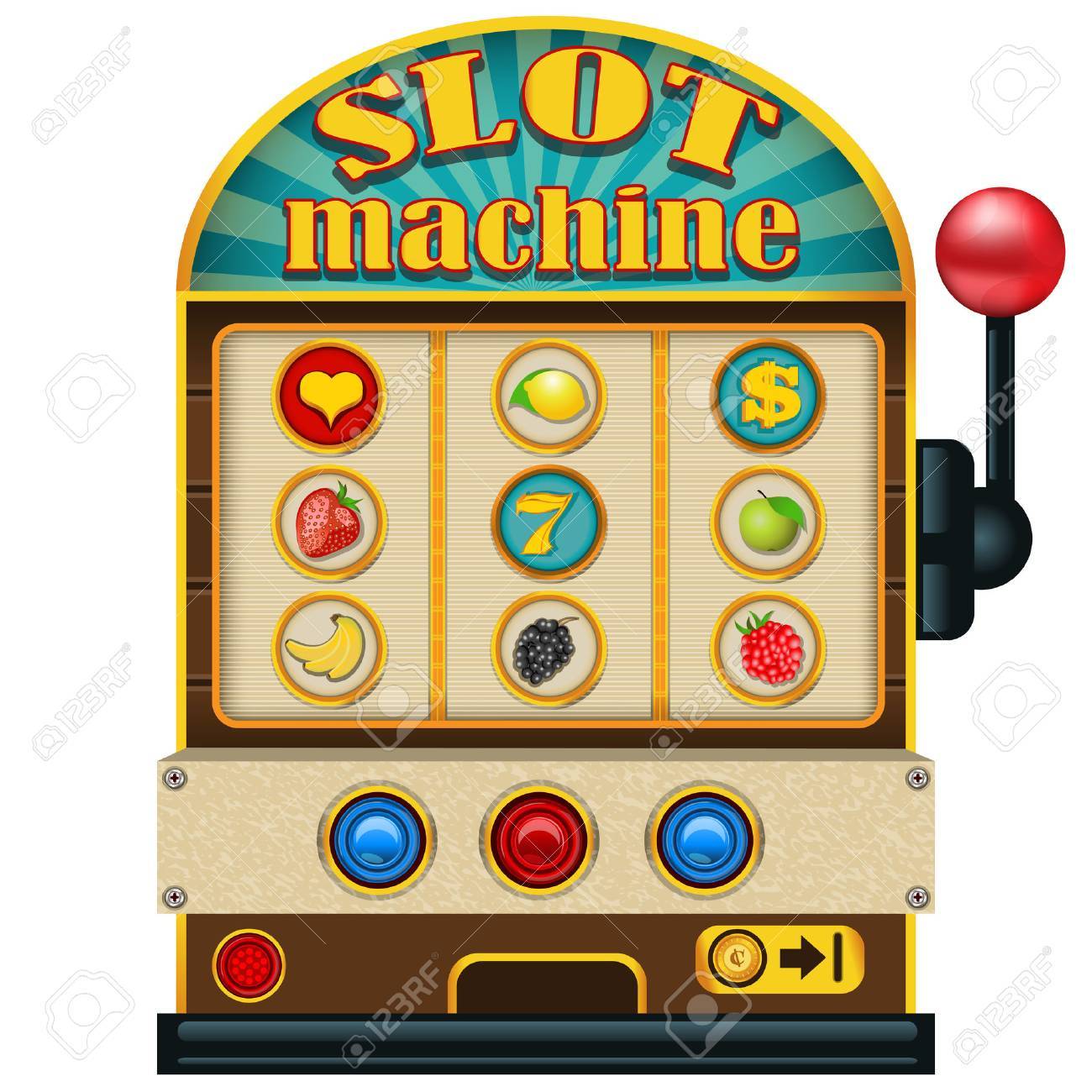 Slot Machine Icon Royalty Free Cliparts Vectors And Stock Illustration Image