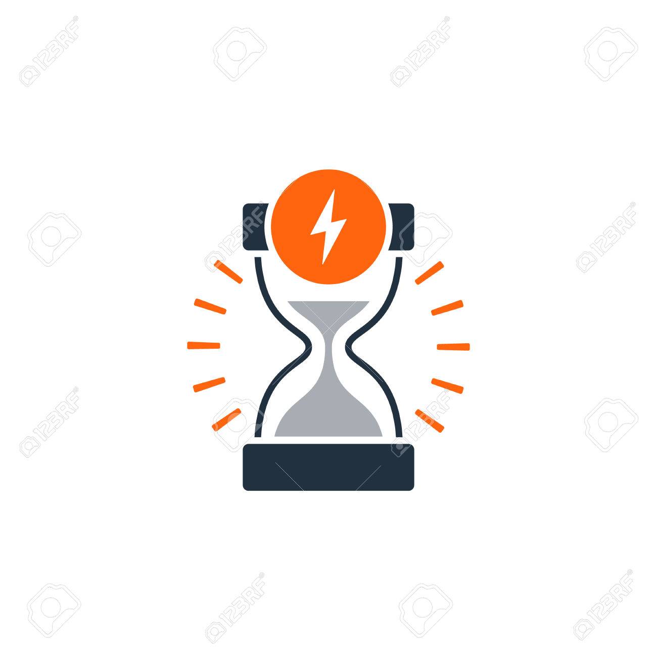Fast delivery time concept icon. Satisfaction services. Flat design illustration - 68500833 Fast delivery time concept icon. Satisfaction services. Flat design illustration - 68500833