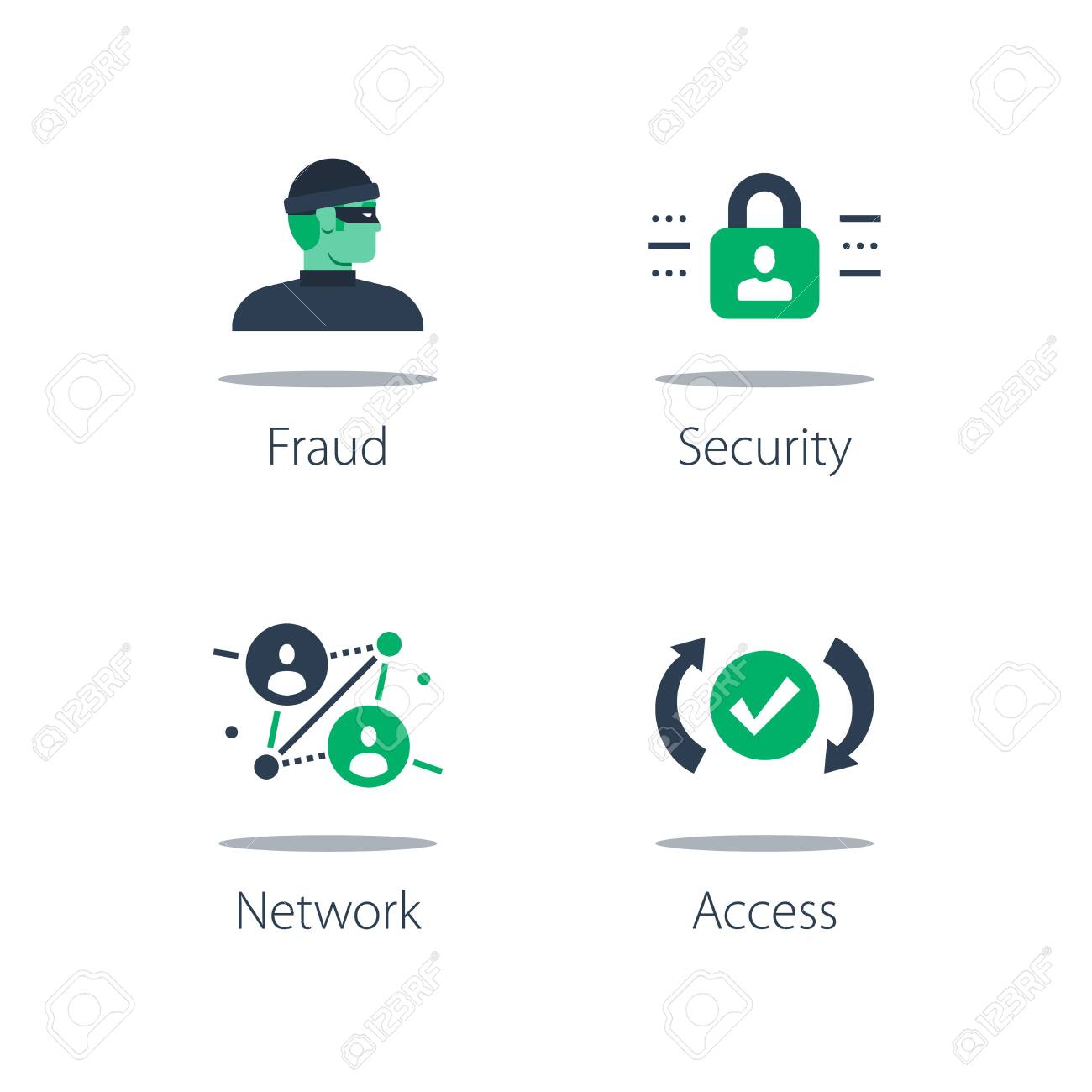 Network security system, online safety, strong protection, web server vulnerability, software solution and data theft concept illustration. - 150814054 Network security system, online safety, strong protection, web server vulnerability, software solution and data theft concept illustration. - 150814054