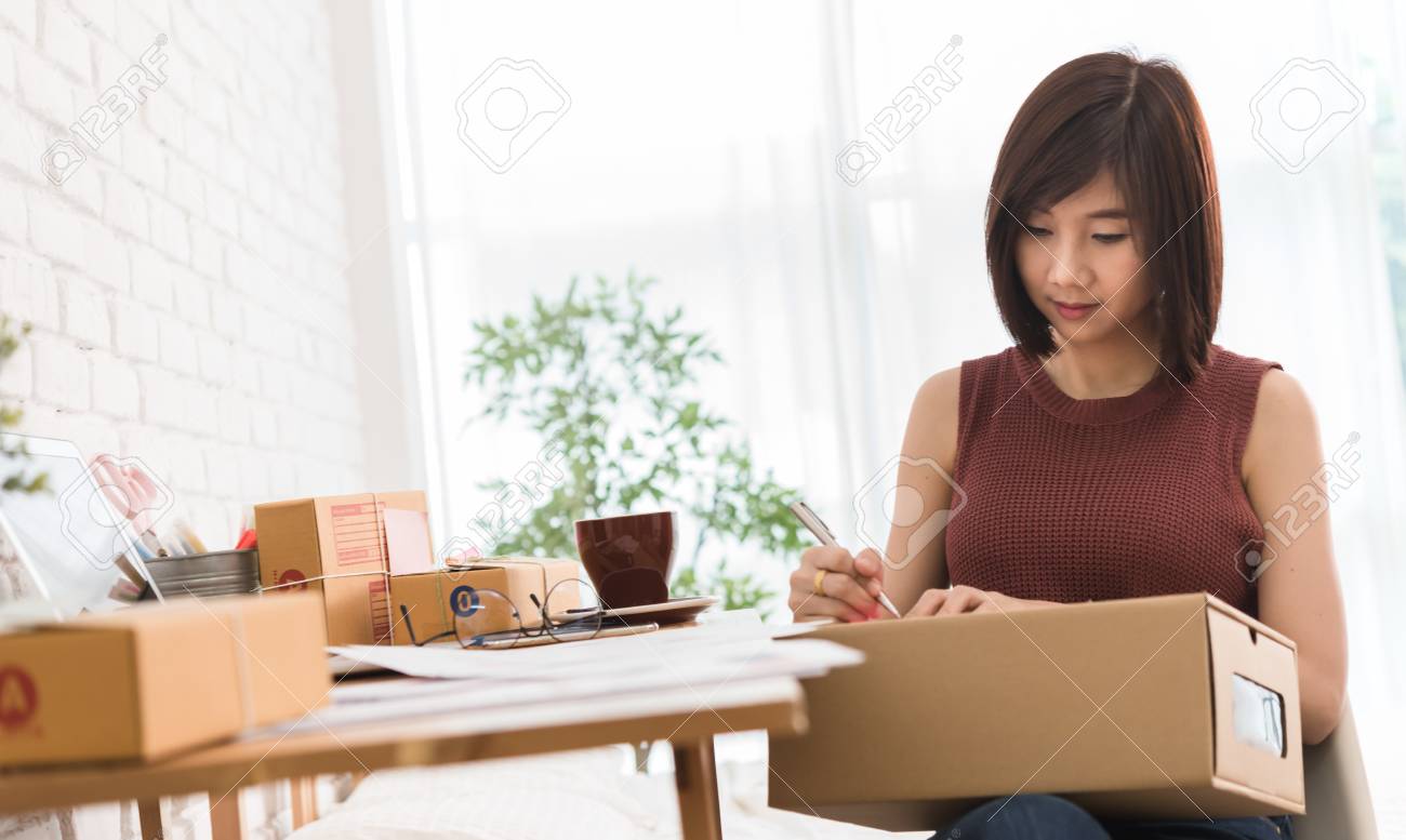 woman small business owner business start up conceptual young