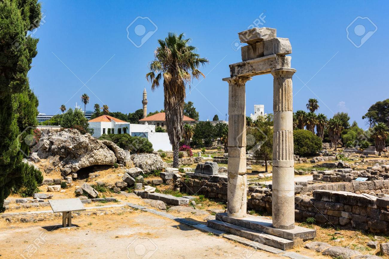 コス島の古代都市の遺跡 ギリシャ の写真素材 画像素材 Image コス島の古代都市の遺跡 ギリシャ の写真素材 画像素材 Image