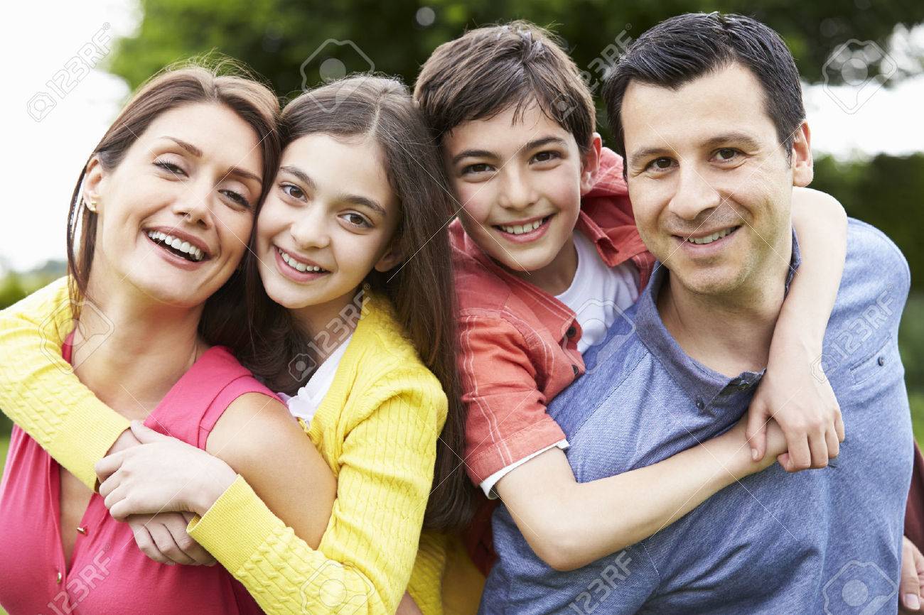 Portrait Of Hispanic Family In Countryside Stock Photo, Picture And Royalty  Free Image. Image 31013365.