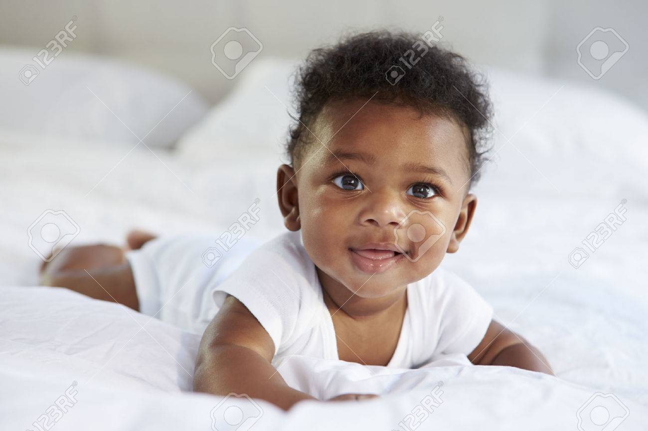cute baby lying on