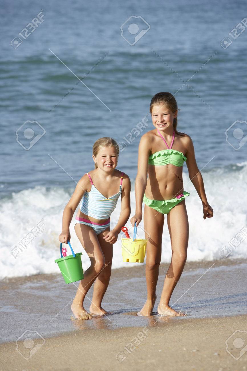 Young Girl On The Beach