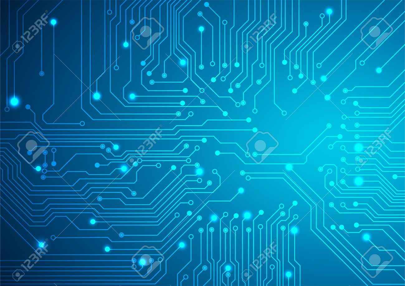 technological vector background with a circuit board texture royalty