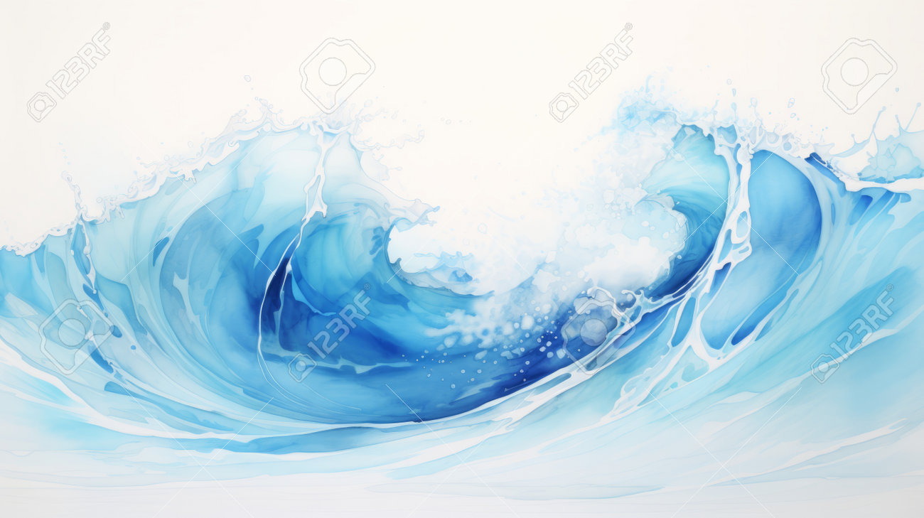 Amazon.co.jp: 水彩画 風景画 海の絵 海 サーフィン サーフィン