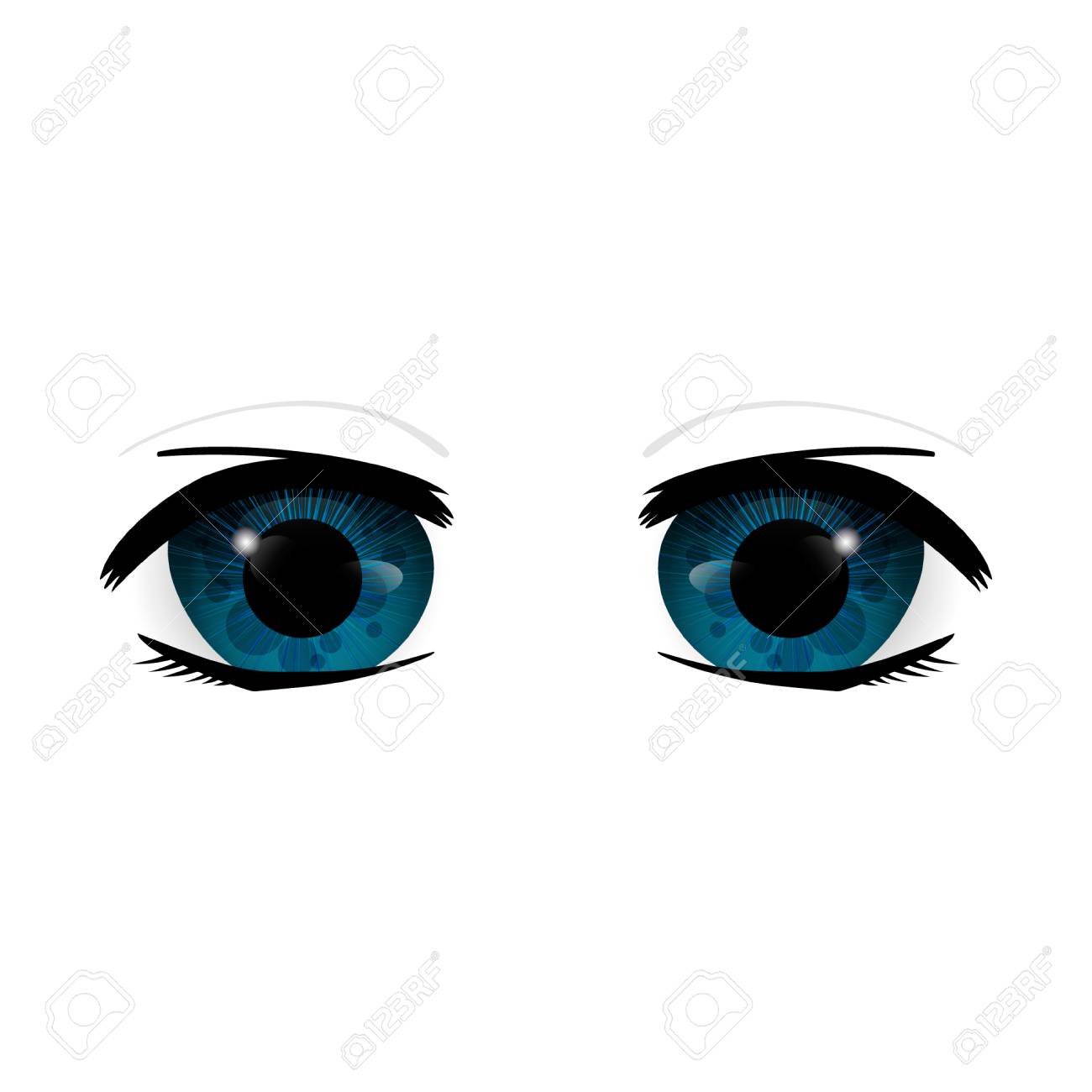 Download Eyes, Anime Eyes, Cartoon Eyes. Royalty-Free Vector Graphic -  Pixabay