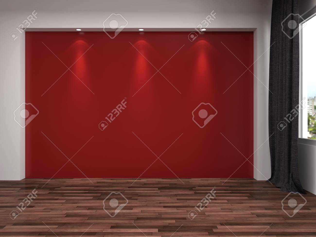 Interieur Mit Großem Fenster. 3D-Darstellung Lizenzfreie Fotos ... Interieur Mit Großem Fenster. 3D-Darstellung Lizenzfreie Fotos ...