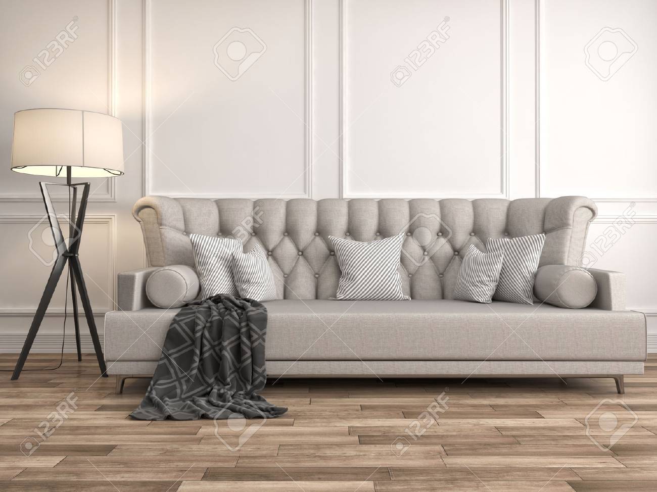 interior with sofa. 3d illustration - 54854535 interior with sofa. 3d illustration - 54854535