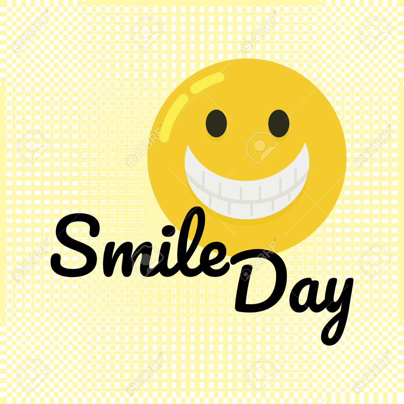 World Smile Day Vector Illustration With Happy Emoji Icon On Yellow Background Royalty Free Cliparts Vectors And Stock Illustration Image