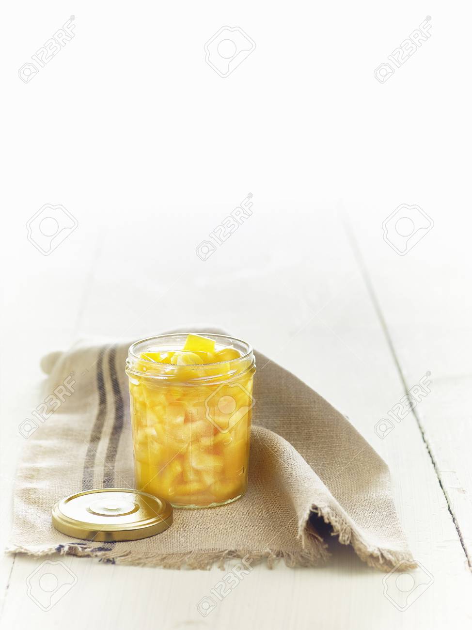 lacto fermented yellow peppers stock photo picture and royalty free