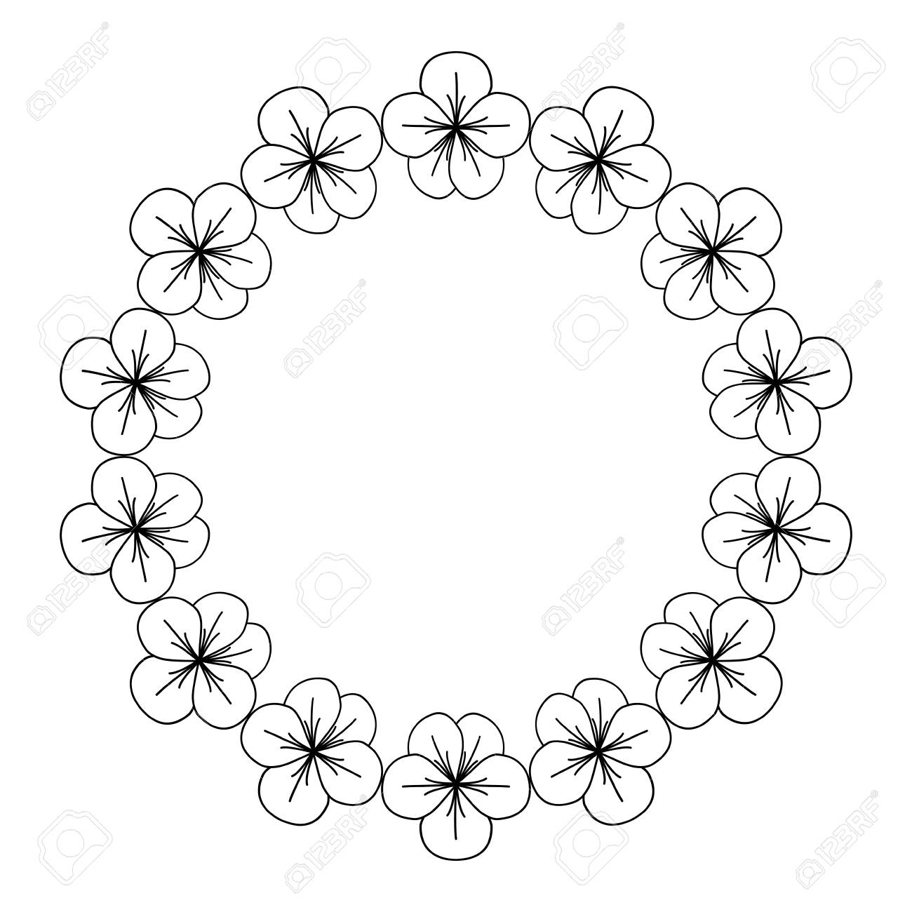 かわいい美しい春の花アイコン のイラスト素材 ベクタ Image かわいい美しい春の花アイコン のイラスト素材 ベクタ Image