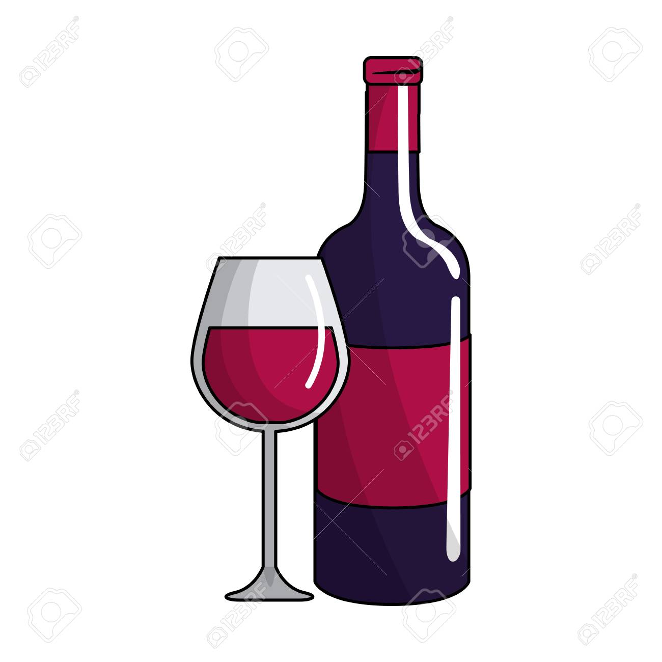 Glass And Bottle Of Wine Icon Royalty Free Cliparts Vectors And Stock Illustration Image Glass And Bottle Of Wine Icon Royalty Free Cliparts Vectors And Stock Illustration Image