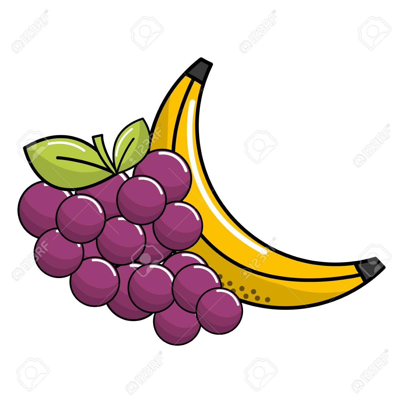 バナナと葡萄 バナナと葡萄