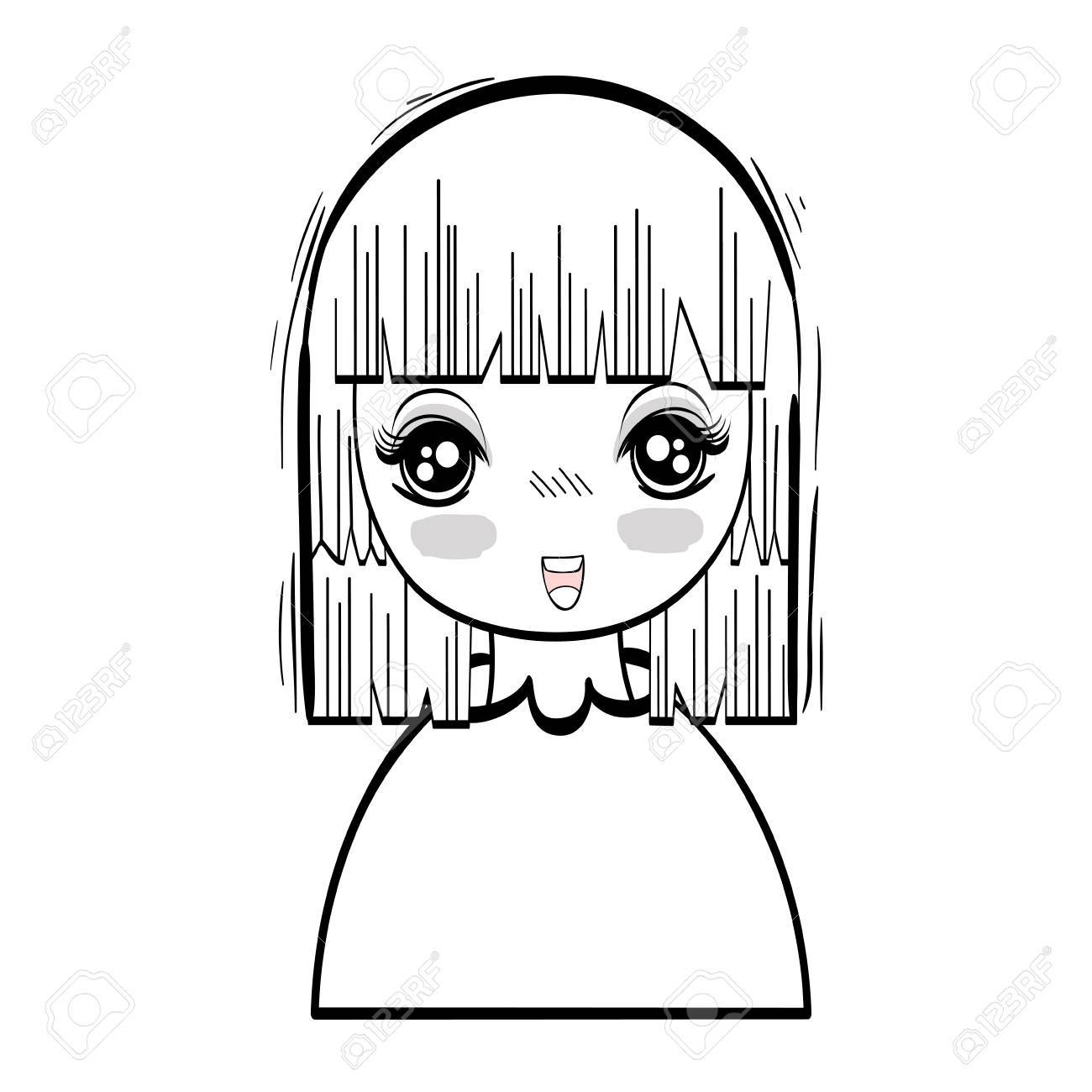 キャラクターの素敵な優しい女性 のイラスト素材 ベクタ Image