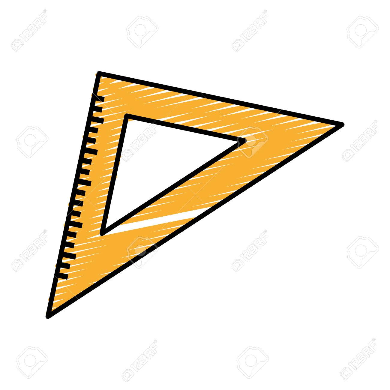 三角定規ツール ベクトル イラスト デザインを勉強するには のイラスト素材 ベクタ Image