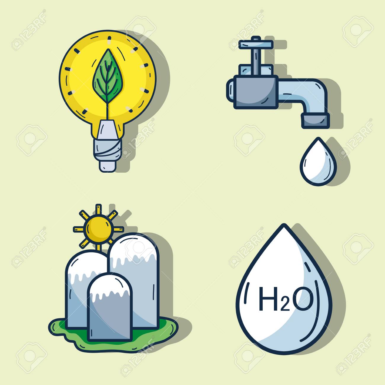 Establecer El Cuidado De La Naturaleza Del Medio Ambiente A La Ecología Ilustración Vectorial Ilustraciones Vectoriales Clip Art Vectorizado Libre De Derechos Image 79177226