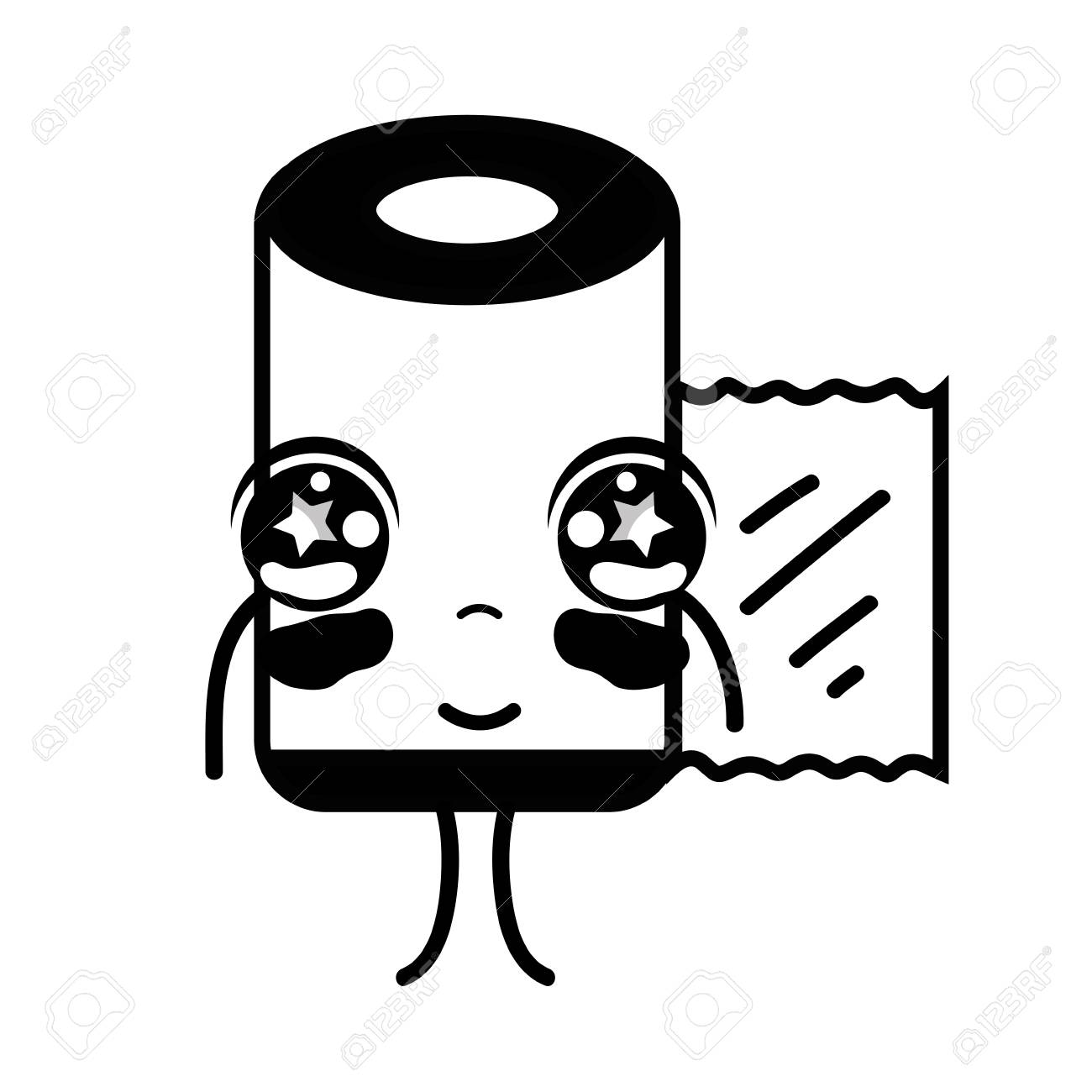 輪郭かわいいかわいい柔らかい錠剤医薬品薬のイラスト素材 ベクタ Image