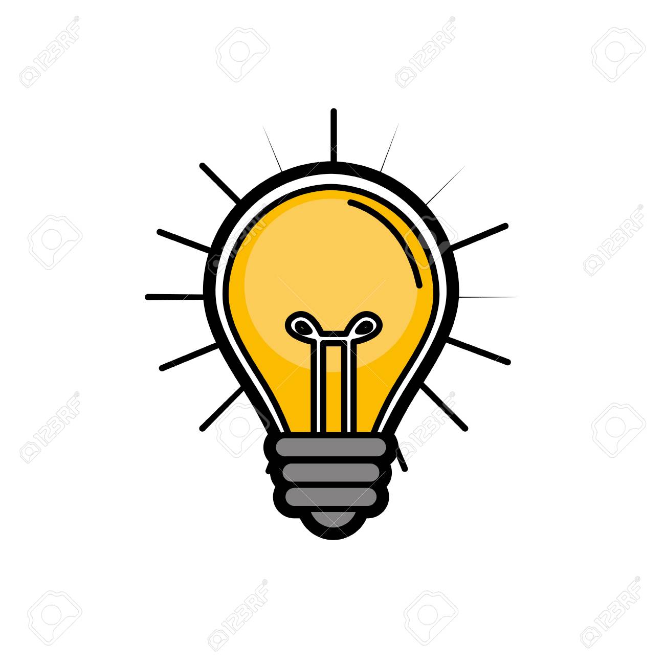 Glühbirne Idee Zur Kreativen Erfindung Lizenzfrei Nutzbare Vektorgrafiken,  Clip Arts, Illustrationen. Image 81953917.