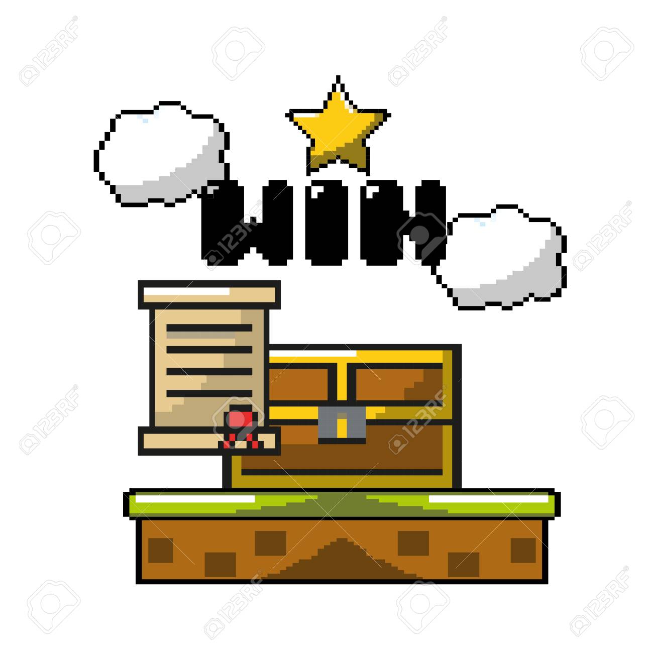 グラフィック デザイン文字で電子ゲームのイラスト素材 ベクタ Image