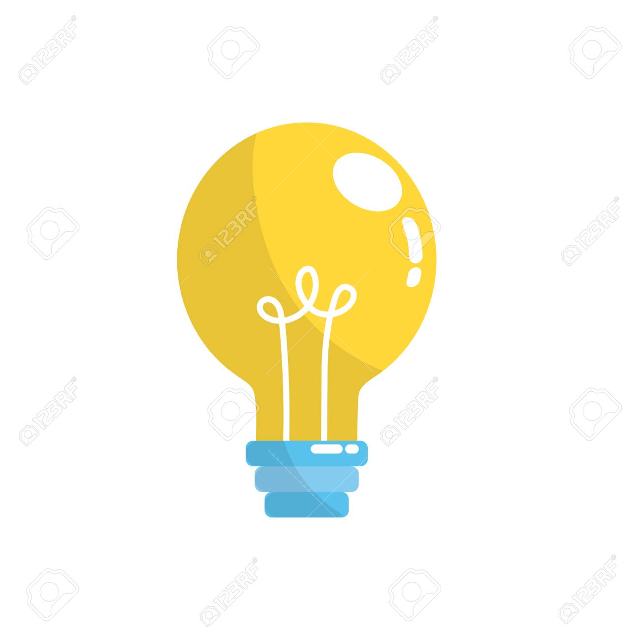 Electric Bulb Light And Power Energy 免版税剪贴画，向量插图和库存图片. Image 83265940, image size:1300x1300