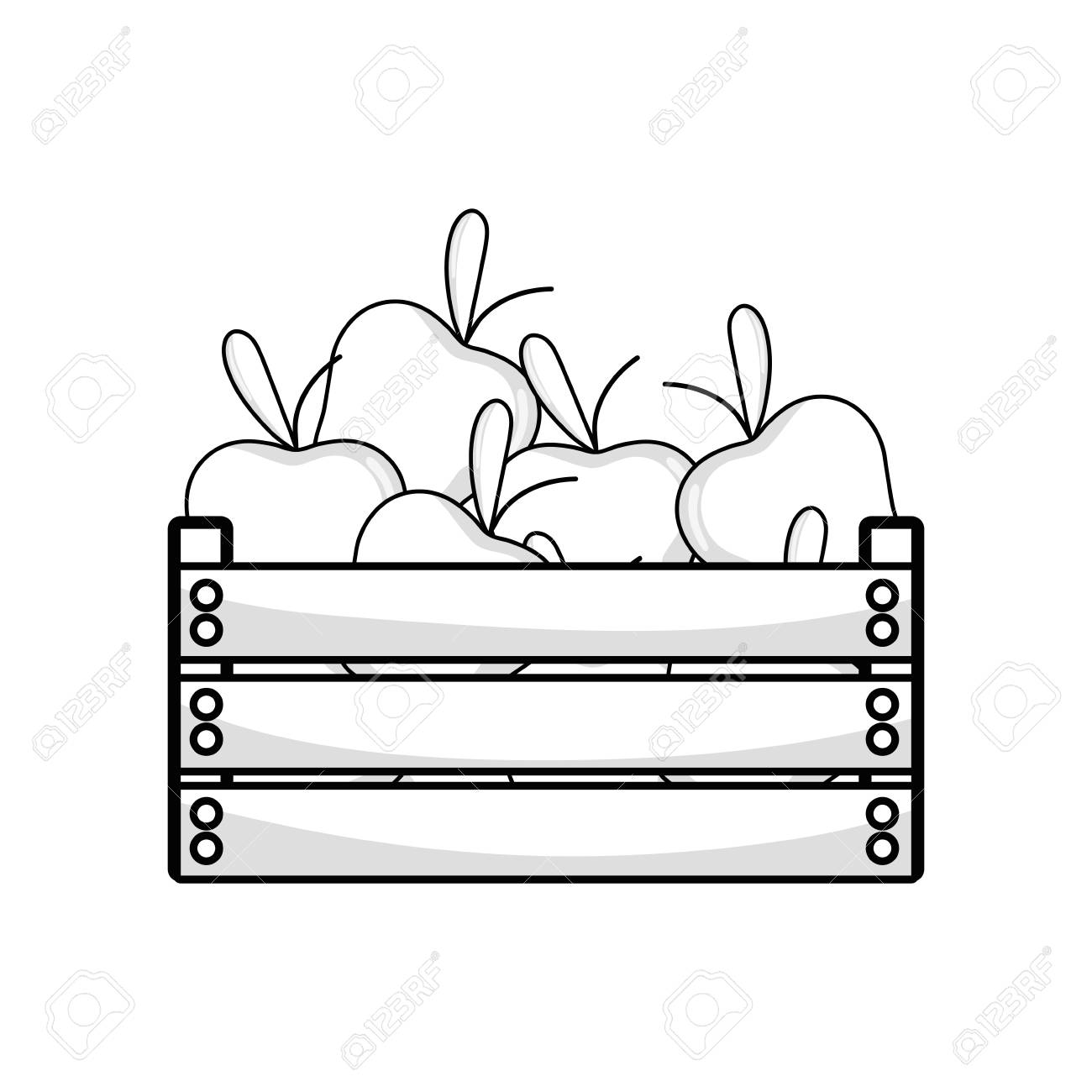 Basket Of Fruit And Leaves – HEBSTREITS, image size:1300x1300