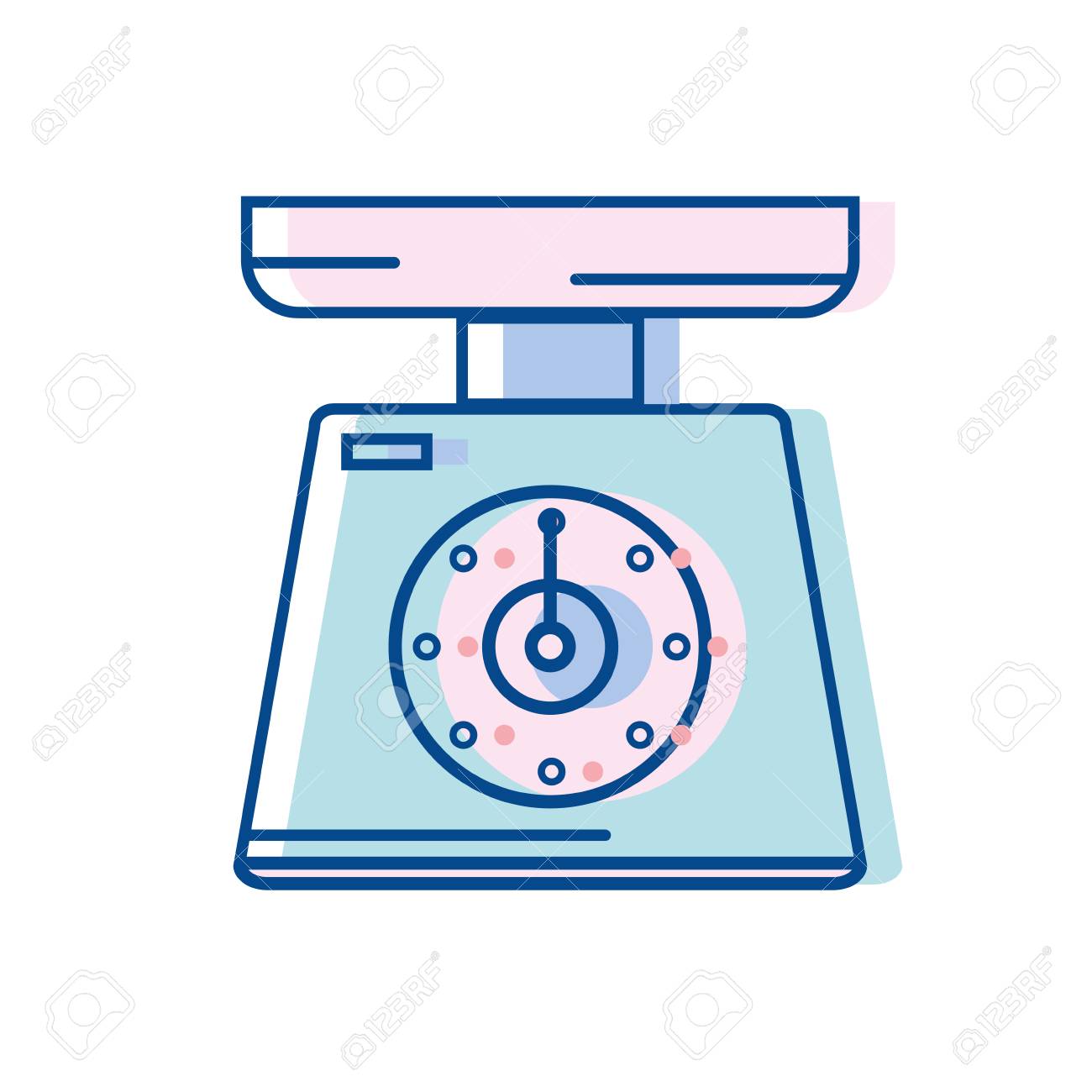 Scale Weight Machine Kitchen Utensil Vector Illustration. Royalty Free SVG,  Cliparts, Vectors, and Stock Illustration. Image 84211739., image size:1300x1300