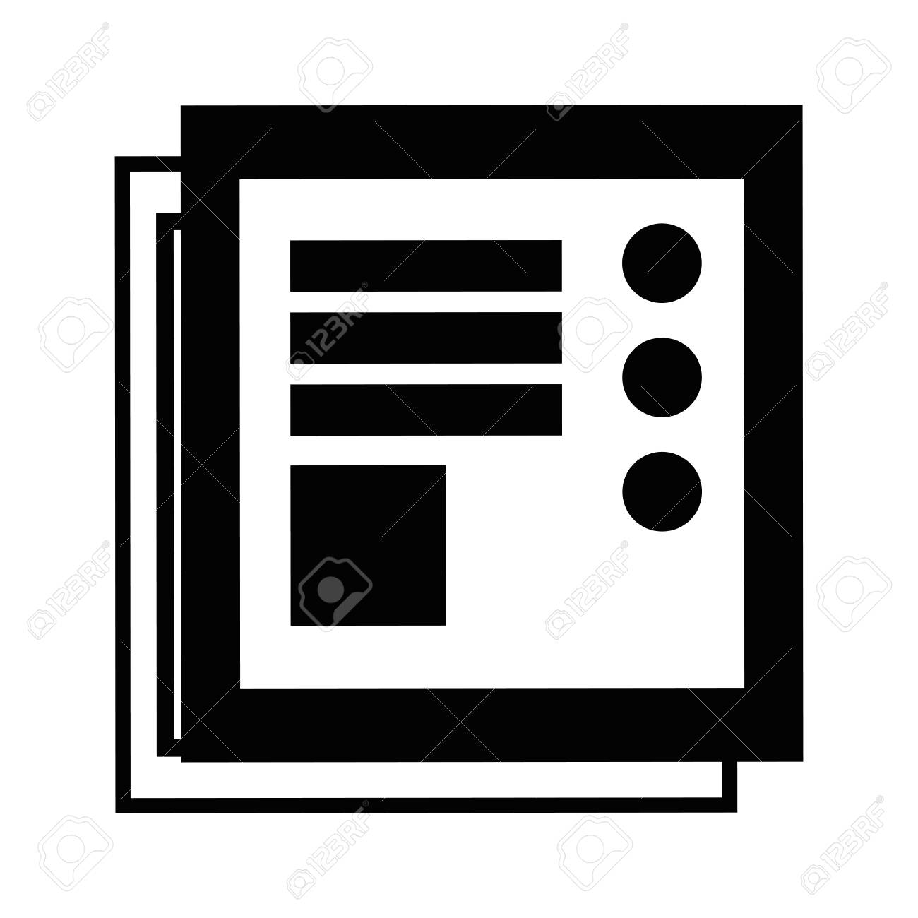 会社情報デザイン ベクトル イラスト輪郭ビジネス文書のイラスト素材 ベクタ Image
