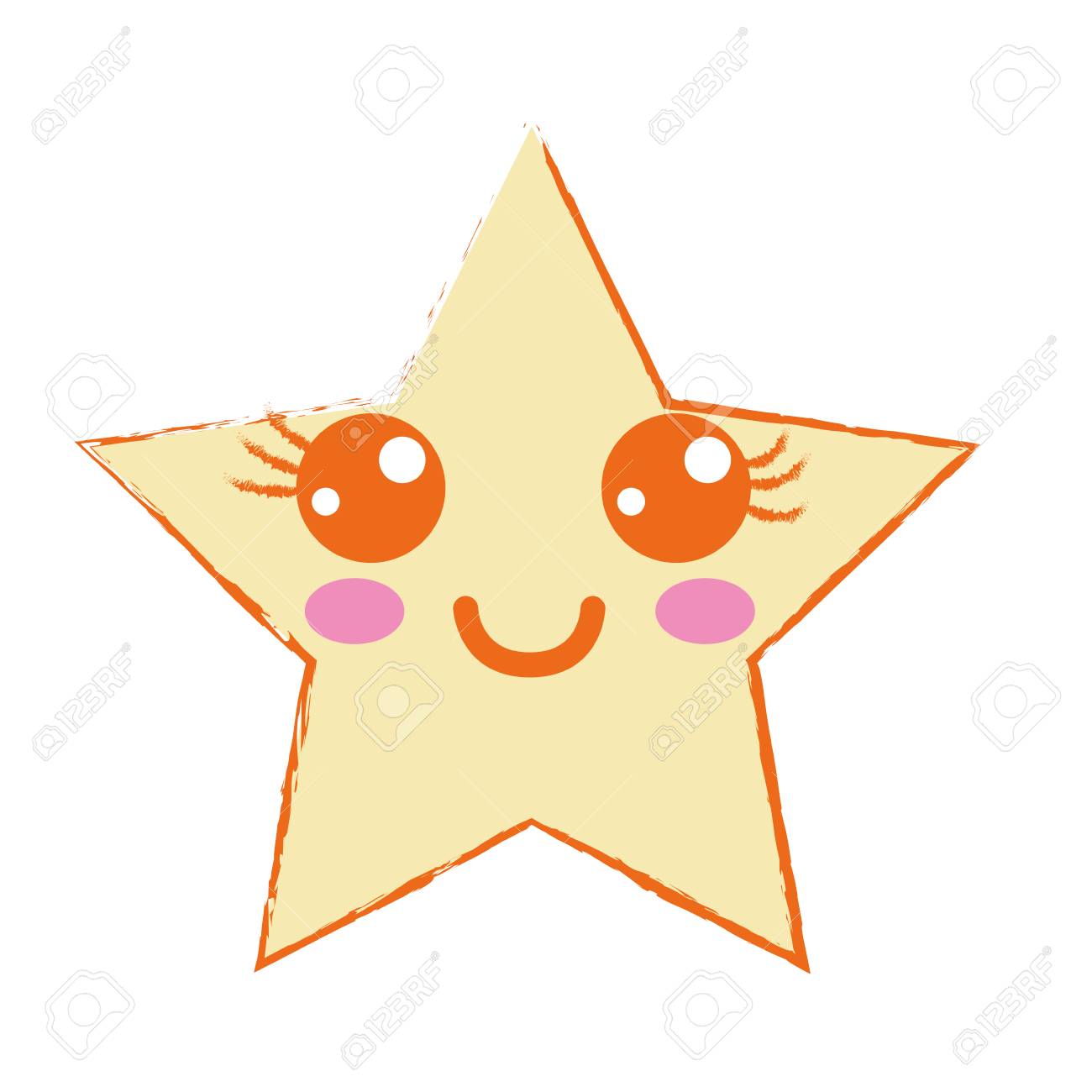 Cute Happy Star Sparkly Vector Illustration Royalty Free Cliparts Vectors And Stock Illustration Image