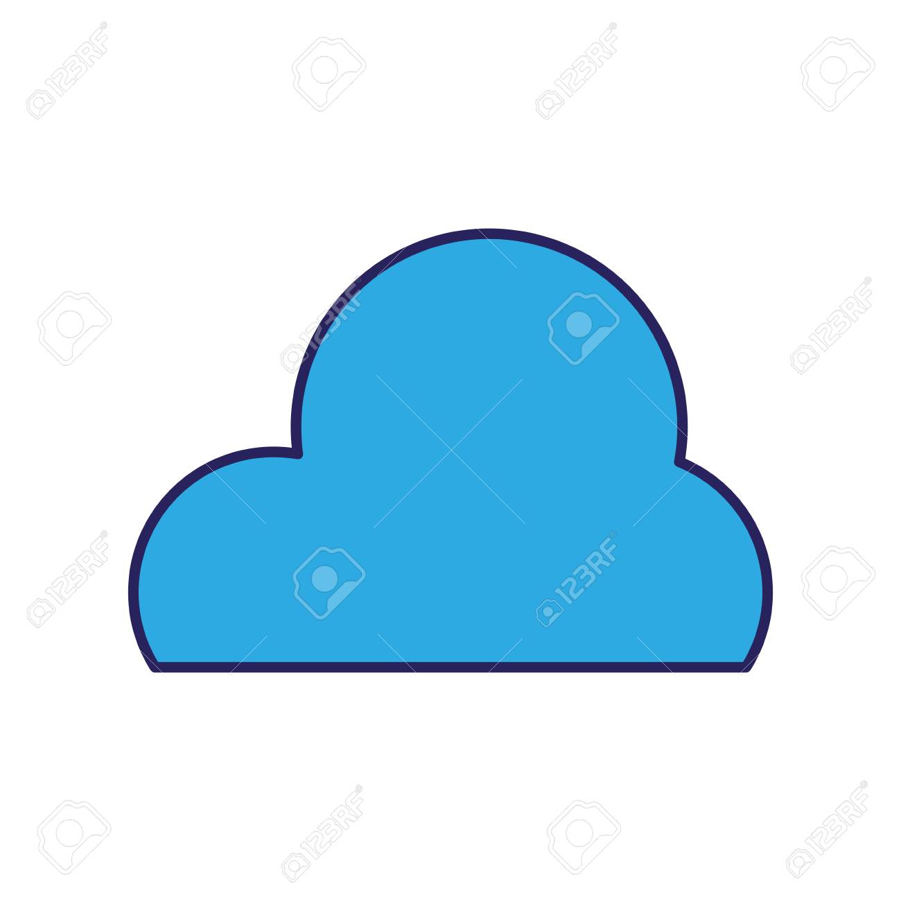 かわいい自然雲空に イラスト のイラスト素材 ベクタ Image