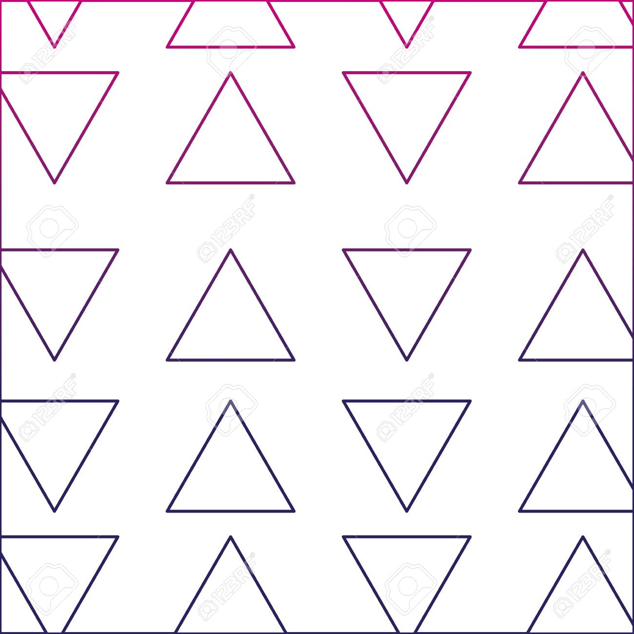 カラーラインメンフィススタイルの三角形グラフィック背景 ベクトルイラスト のイラスト素材 ベクタ Image