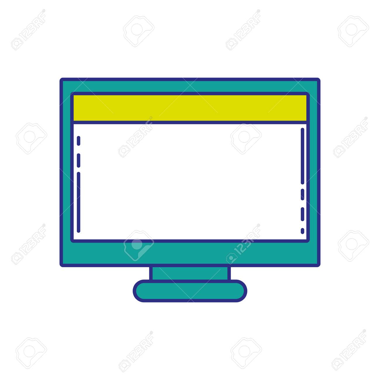 full color computer technology with screen and webside design webside