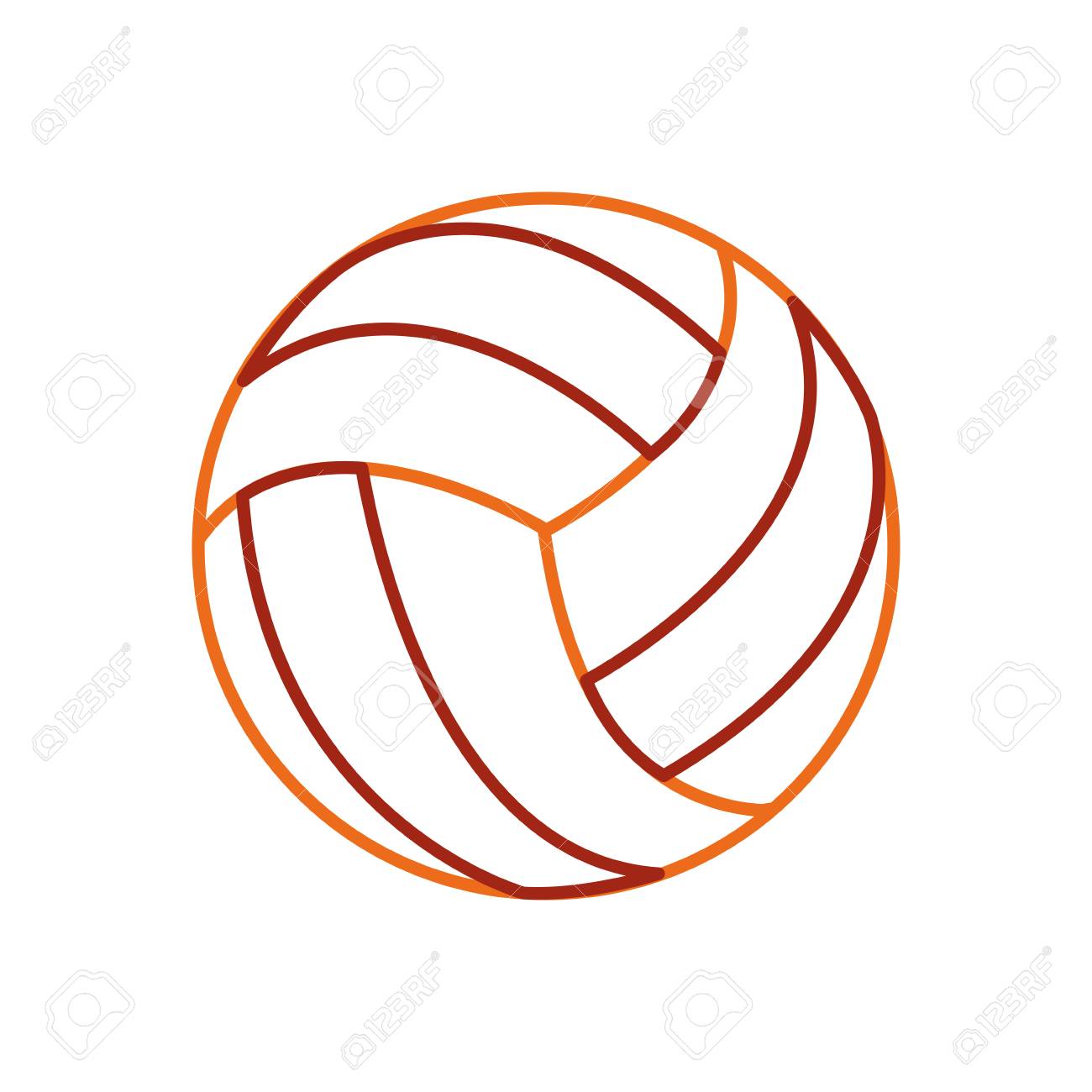 Volleyball Ball Of Sport Competition And Game Theme Isolated Design Vector  Illustration Royalty Free SVG, Cliparts, Vectors, and Stock Illustration.  Image 91502201., image size:1300x1300