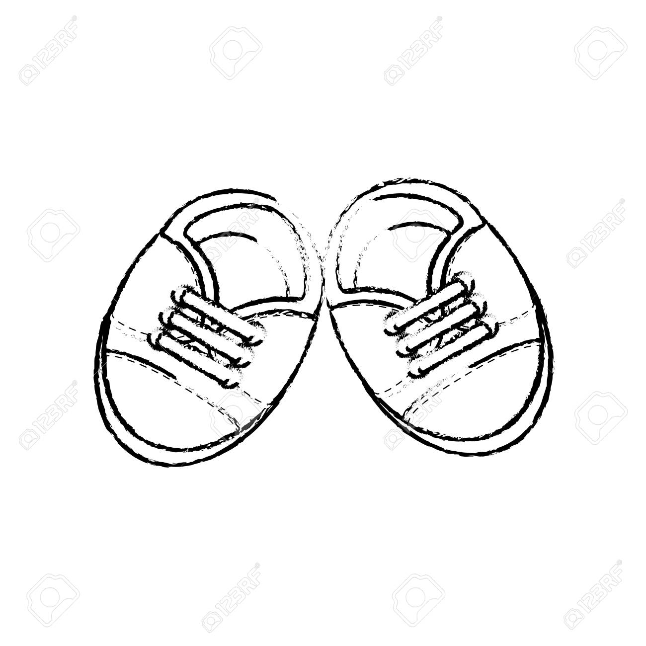 Conception De Chaussures Bebe Illustration Vectorielle Clip Art Libres De Droits Vecteurs Et Illustration Image