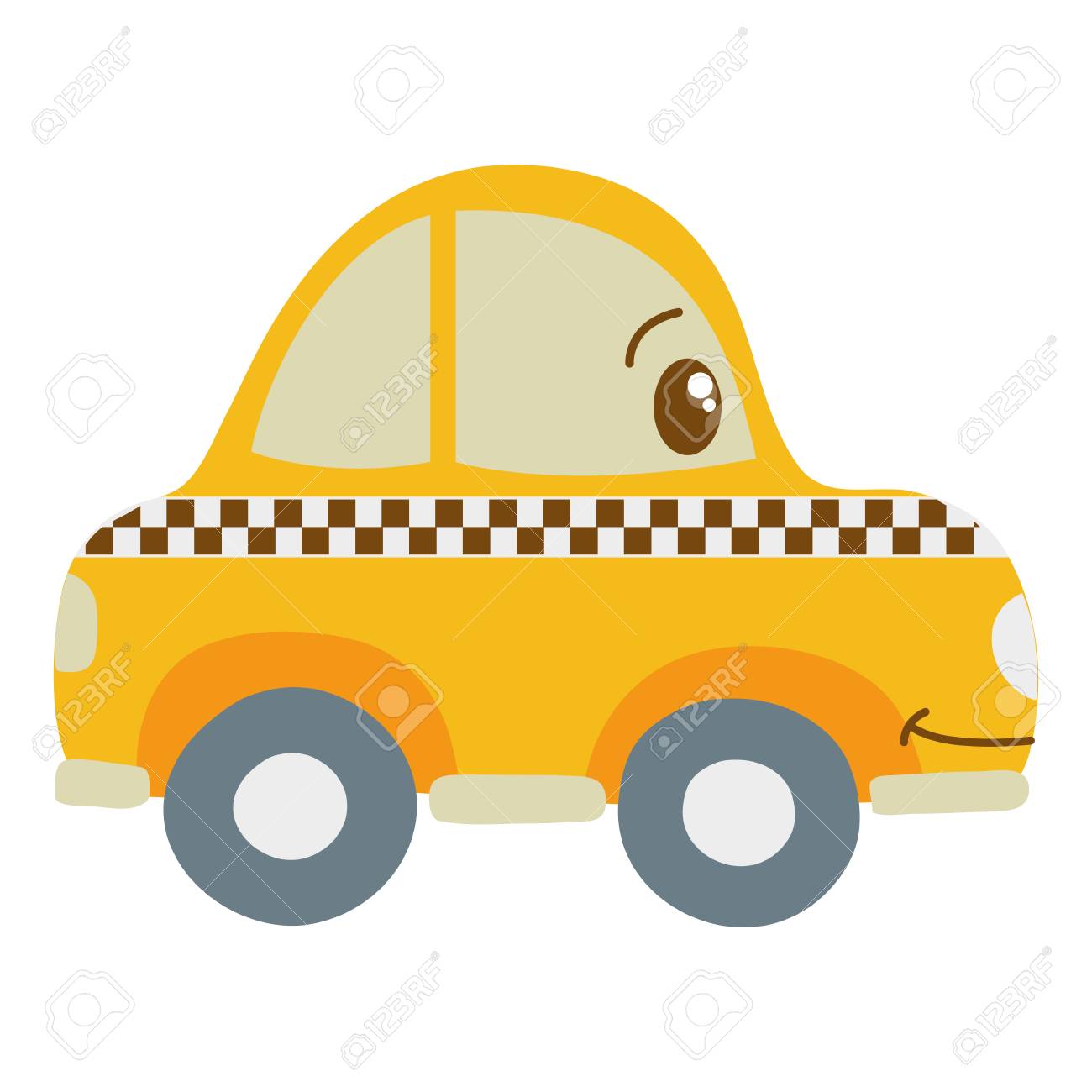 カラフルな可愛い幸せなタクシー車の輸送ベクトルイラスト のイラスト素材 ベクタ Image カラフルな可愛い幸せなタクシー車の輸送ベクトルイラスト のイラスト素材 ベクタ Image