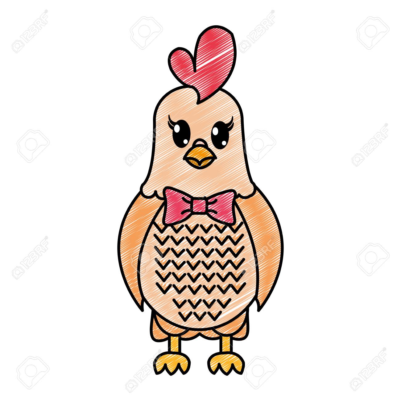 リボン弓ベクトルイラストとすりおろした鶏かわいい動物のイラスト素材 ベクタ Image リボン弓ベクトルイラストとすりおろした鶏かわいい動物のイラスト素材 ベクタ Image