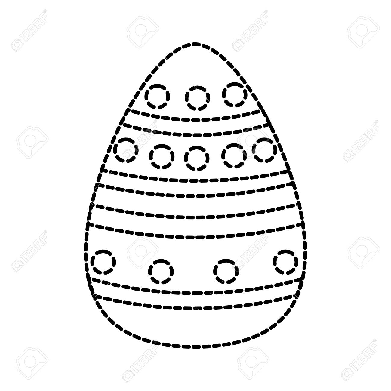 Independiente perforados de Madera Forma de huevo de Pascua para decorarelección del tamaño