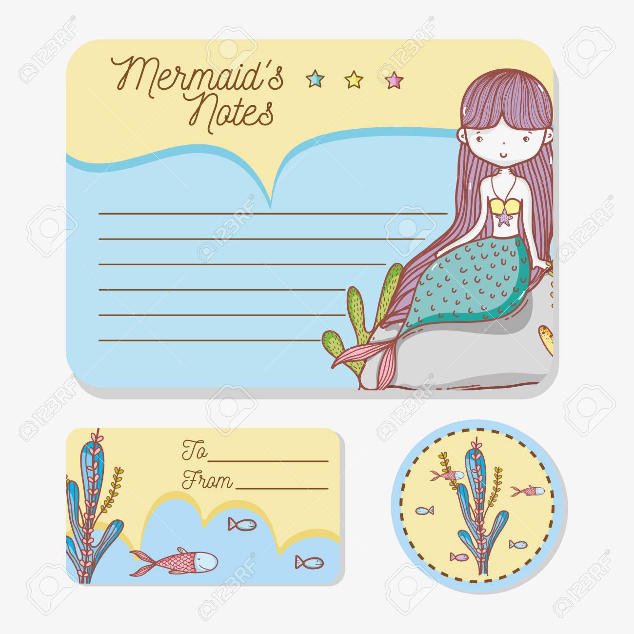 Fastened of printable sheets with mermaid cartoons graphic about Printable Cartoons identified as Preset of printable sheets with mermaid cartoons