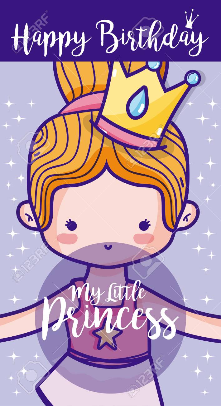 Joyeux Anniversaire Carte Mignonne Fille Ballet Danseur Dessin Anime Illustration Vectorielle Conception Graphique Clip Art Libres De Droits Vecteurs Et Illustration Image