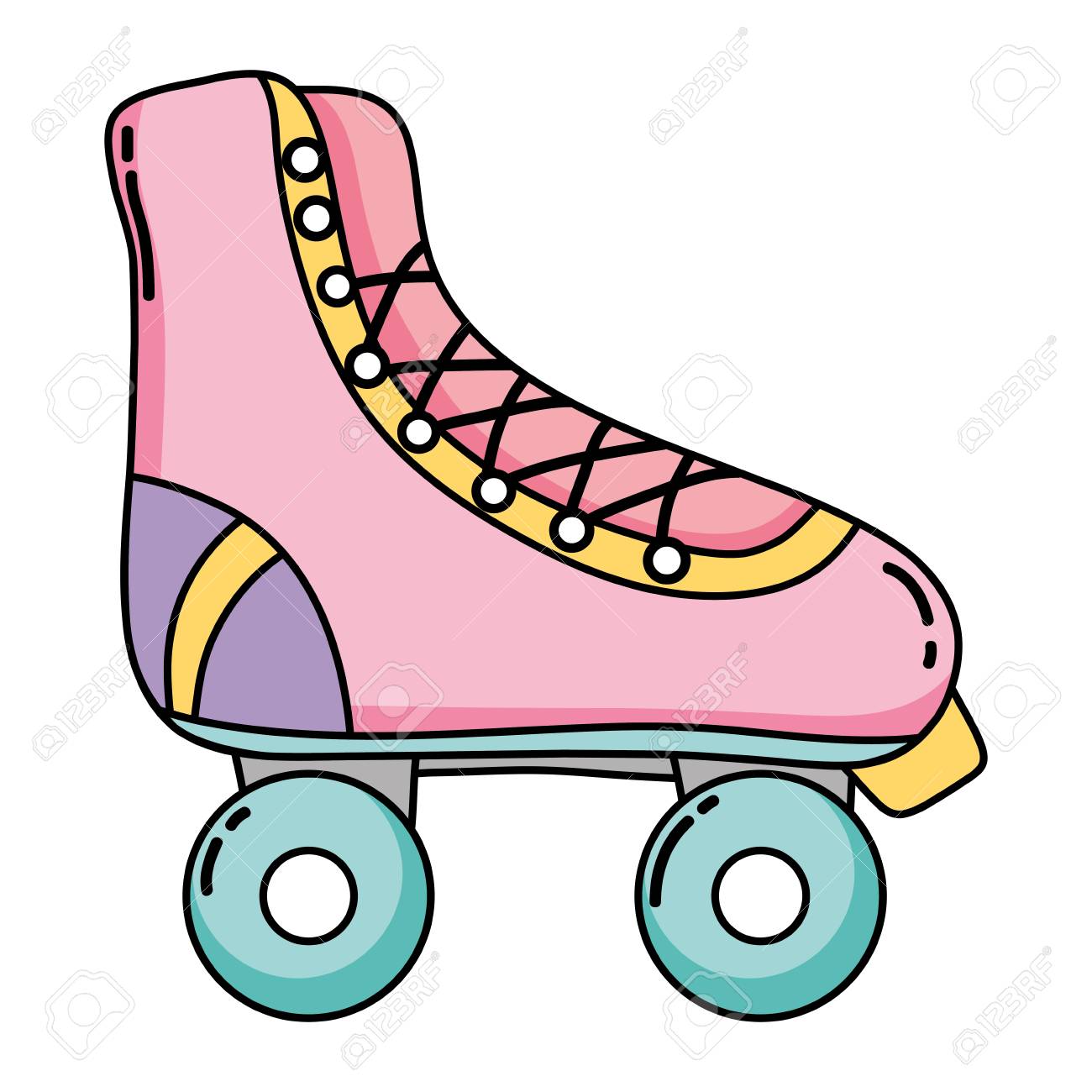 skating shoes vector